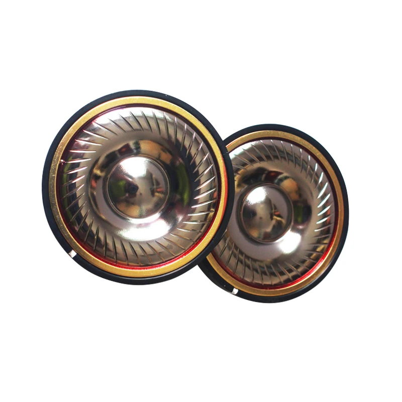 50mm Titanium Diaphragm Headphones Speaker Unit DIY 32Ohm Large Headset Drivers with Copper Ring 2PCS