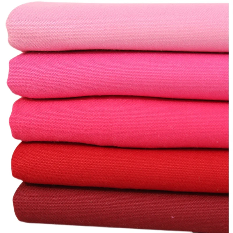 100% Cotton Canvas Fabric 8 oz Encryption Solid Color for DIY Handbag Shoes Printing per Half Meter