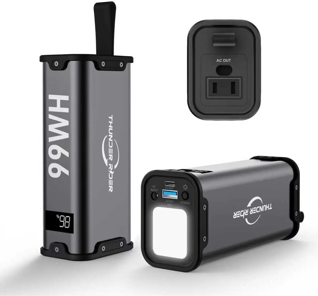 

Портативная электростанция 99 Втч, 27000 мАч, литиевая батарея для кемпинга, большой блок питания с розеткой переменного тока, 70 Вт для домашнего резервного копирования, на открытом воздухе