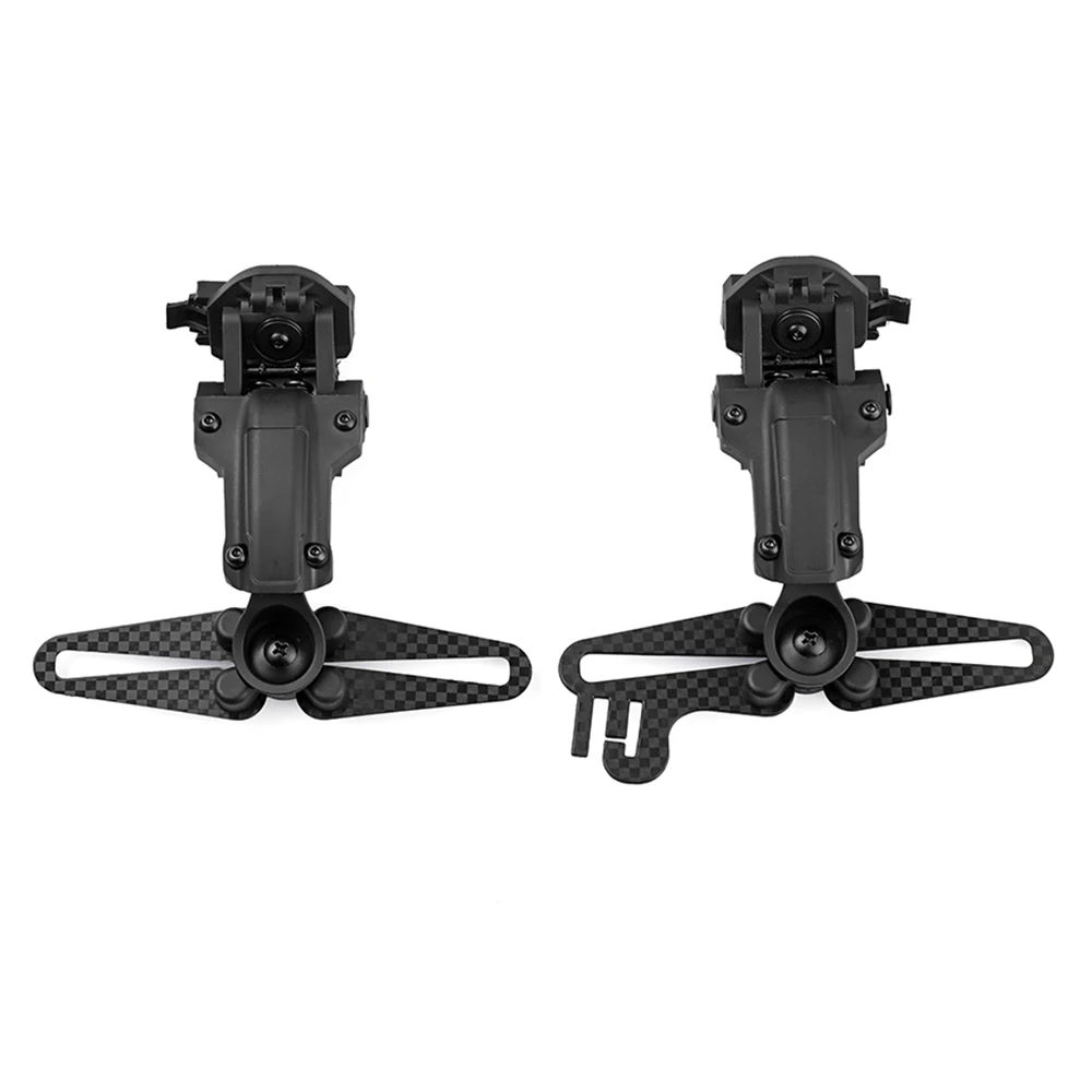 Tactical Helmet Rail Adapter for  Comtac2/3 Earmuff Suspension Headphones Bracket Accessory 360° Rotation