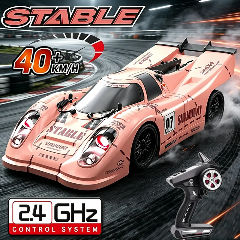 SCY 16307 1:16 40KM/H 4륜구동 RC카 LED 리모컨 자동차 고속 드리프트 몬스터 트럭 어린이용 VS Wltoys 144001 장난감