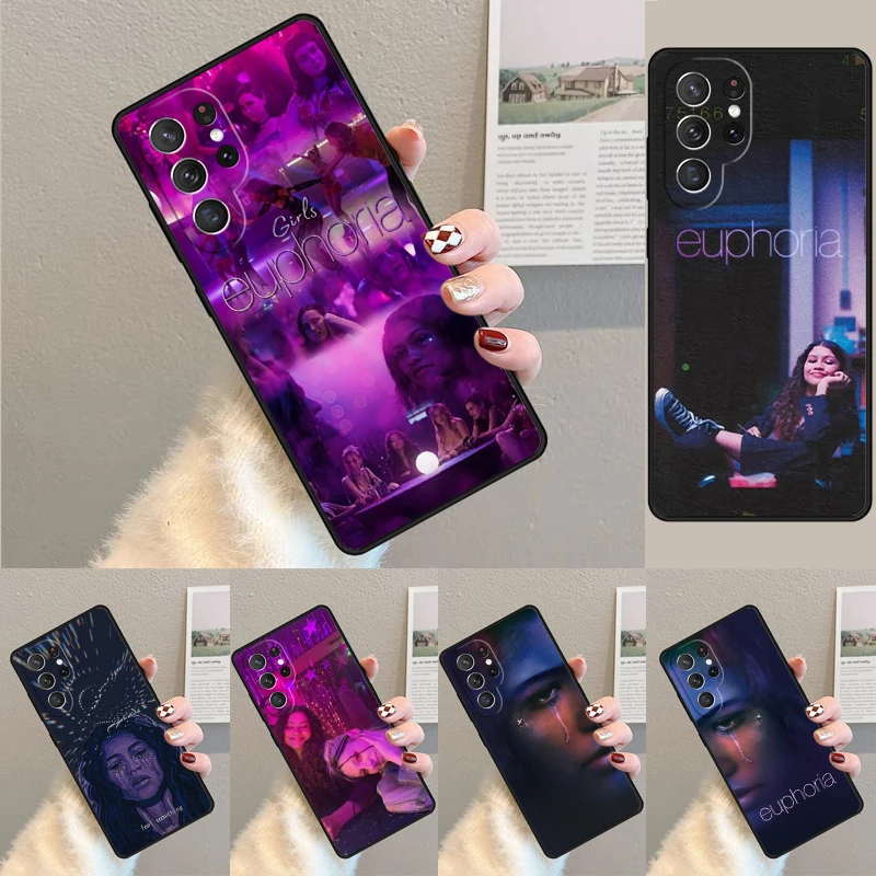 Cover For Samsung Galaxy S24 Ultra S21 S22 S8 S9 S10E Note 10 20 Plus FE S23 American TV Series Euphoria Phone case Coque