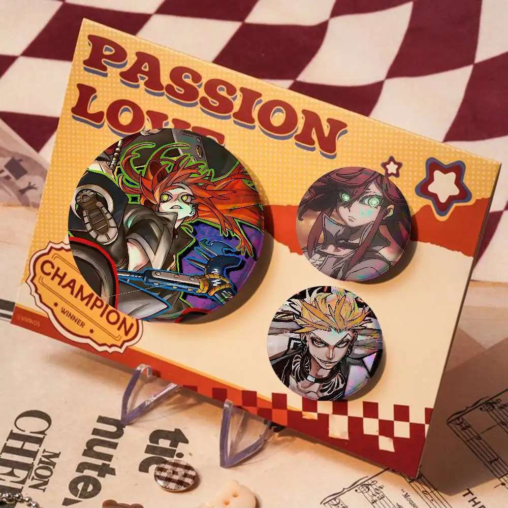 Japanese Manga Gachiakuta For Badge Personalized Custom Laser Reflective Badge Hologram Metal Enamel Pin Brooch Souvenir Gift
