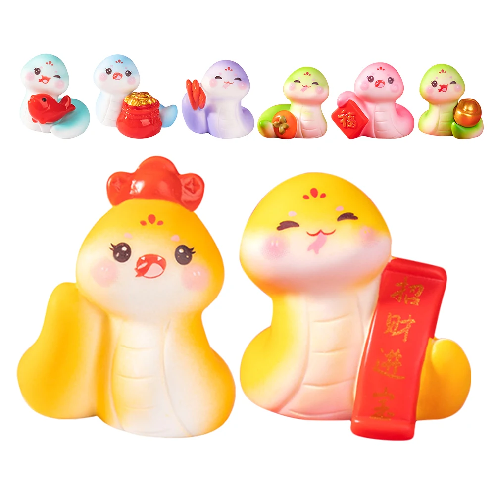 

Realistic Year of The Snake Small Ornaments Chinese Figurines Lunar Calendar Decorations Resin
