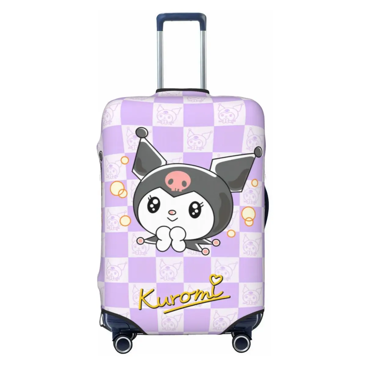 Sanrio Kuromi Luggage Suitcase Covers Luggage Cover Protector Scratch Resistant Travel Accessories Fits 18-32 Inch