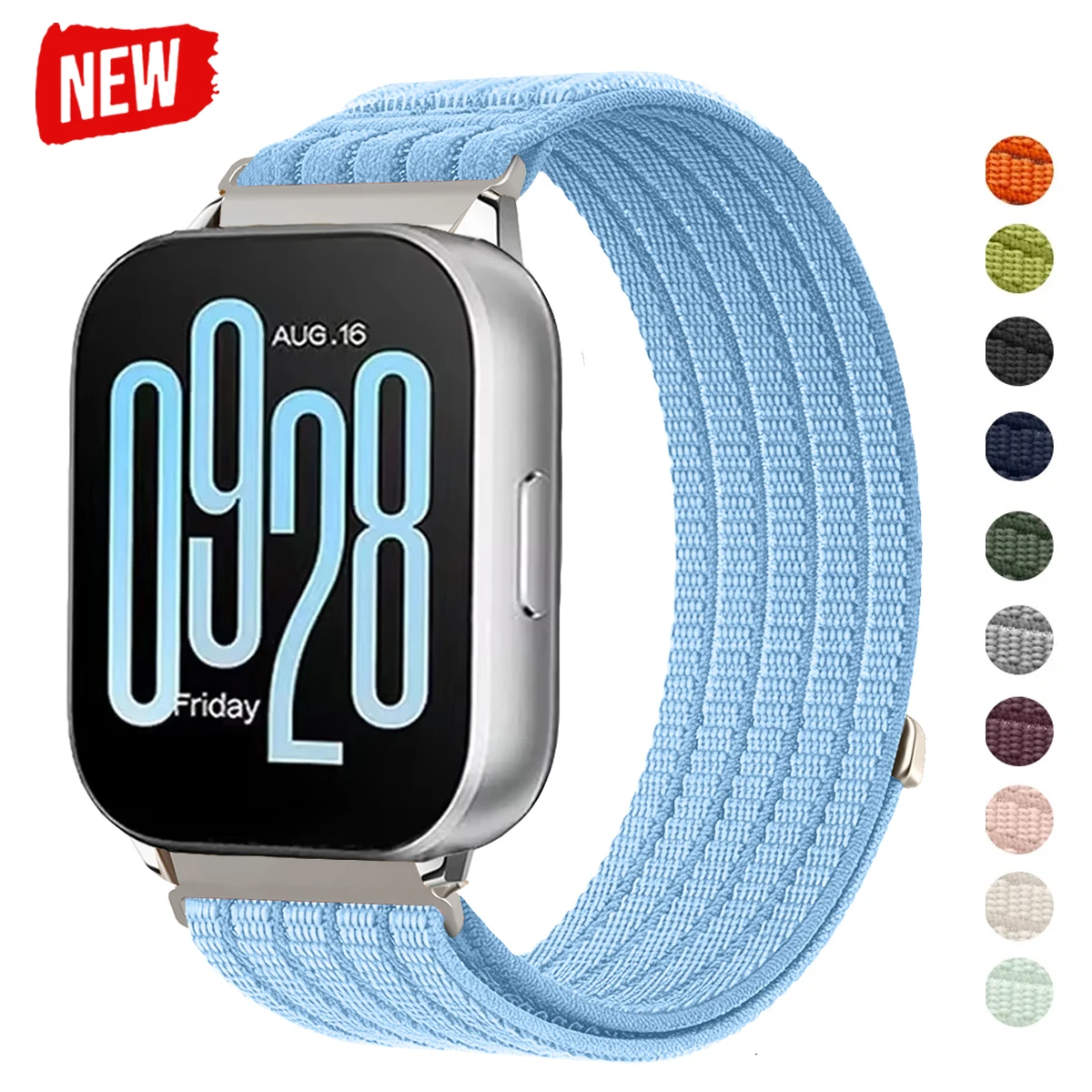 22mm Nylon-Schlaufenarmband für Redmi Watch 5 Active 5Lite Atmungsaktives Gewebtes Band für Huawei Watch GT Runner 2 GT6/5 Pro 46mm Armband