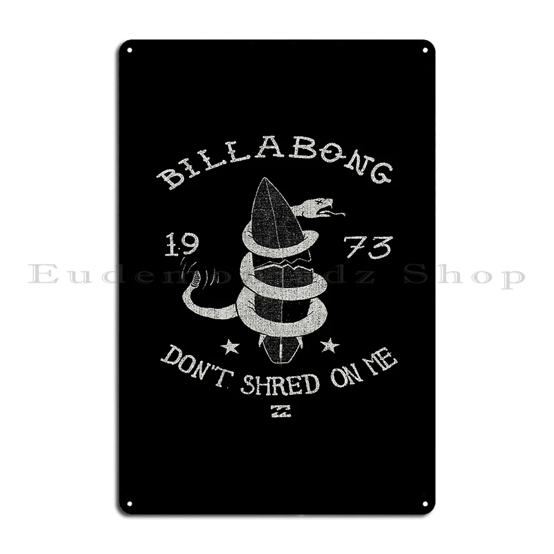 Billa Bong Surfer Metal Sign Printed Printing Kitchen Garage Decoration Tin Sign Poster