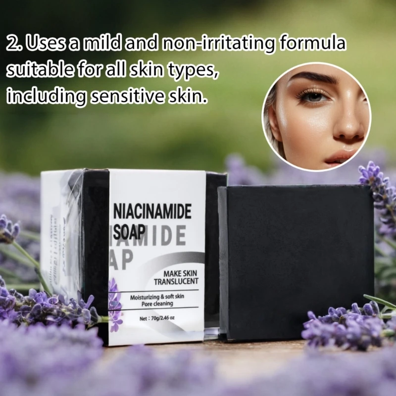 70G Xà Phòng Thiết Thực Xà Phòng Tắm Handmade Niacinamides Xà Phòng Làm Sạch Sâu Xà Phòng Cho Mặt Tay Cơ Thể