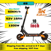 Kukirin G3 Electric Scooter 1200W Rear Motor 52V 18Ah Powerful Battery for Adult 50Km/h Touchable Display Control