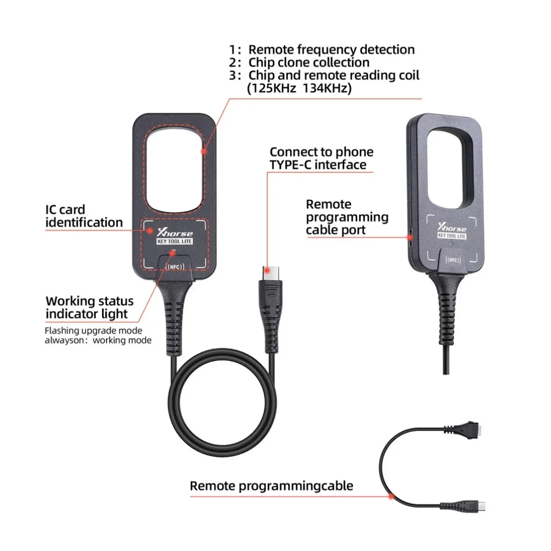 Xhorse VVDI Bee MINI Key Tool Lite BEE Key Tool Support Android with Type C