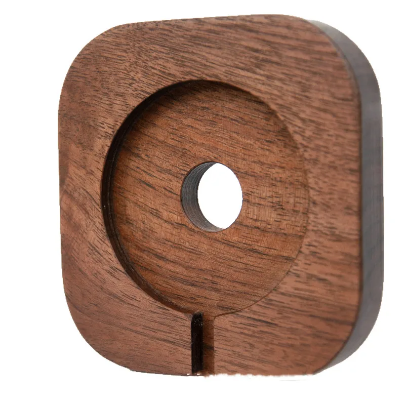 Newest Walnut Wood Magnetic Desk Phone Charger Stand Holder for Magsafe Fixed Holder IPhone Fast Wireless Charging Desktop Dock