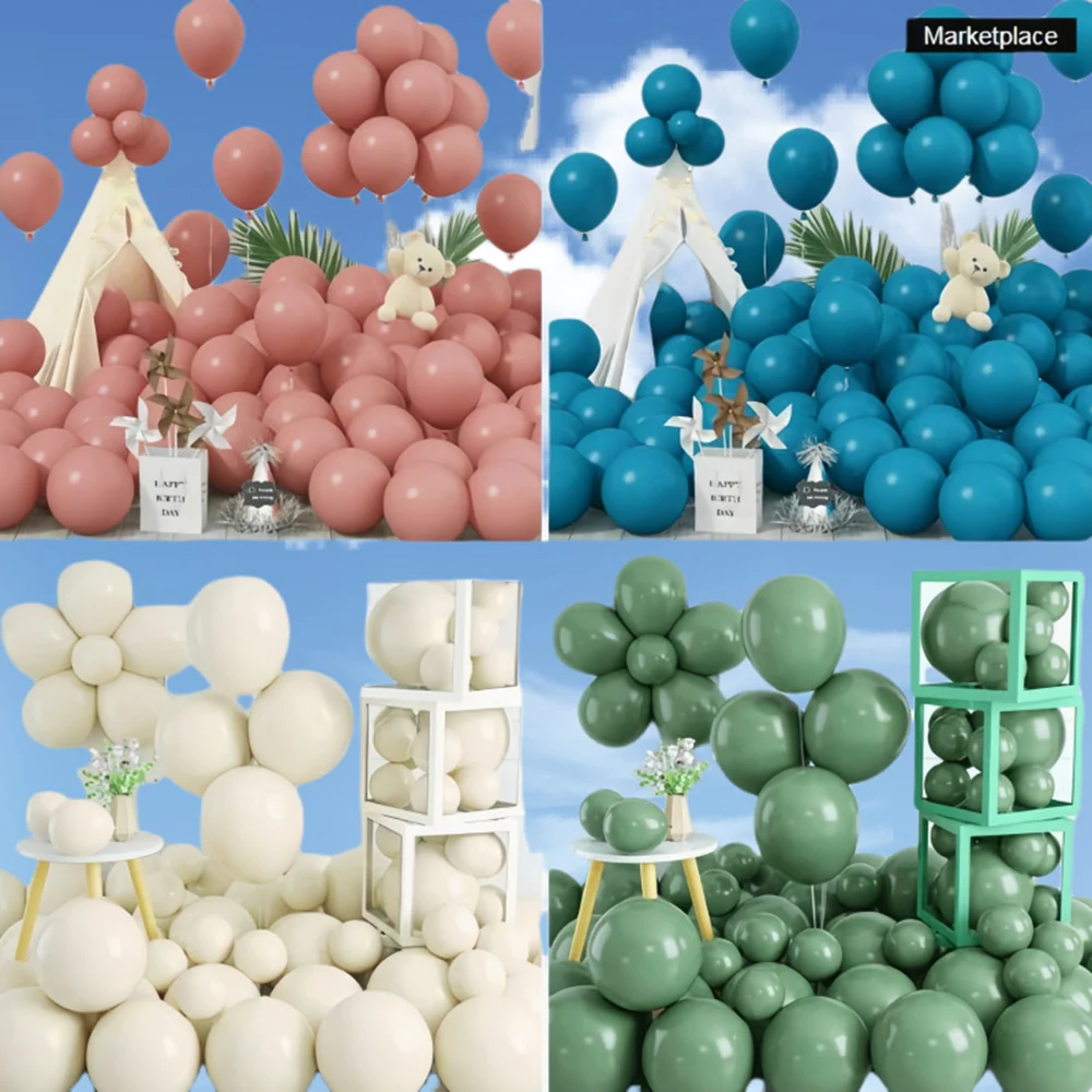 5/10/12 بوصة 10/20/30 قطعة الطفل الأزرق اللاتكس بالونات أحمر أخضر أبيض الرمال الزفاف الديكور Globos استحمام الطفل حفلة عيد ميلاد ديكور
