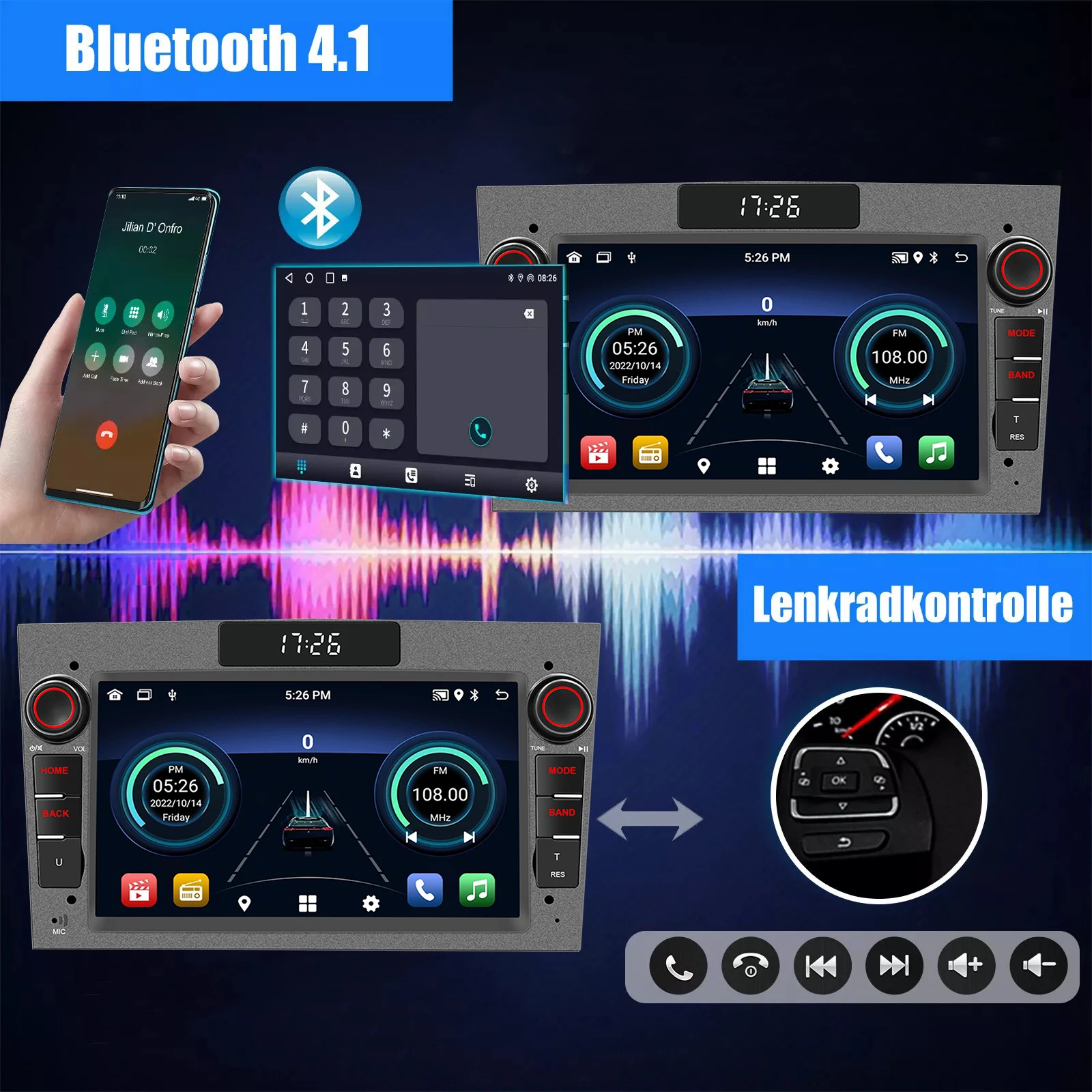 

2 DIN 7" Car Radio Multimedia Video Car Player For Opel Zafira B Corsa C D A stra H Vivaro Vectra C Carplay Android GPS WIFI
