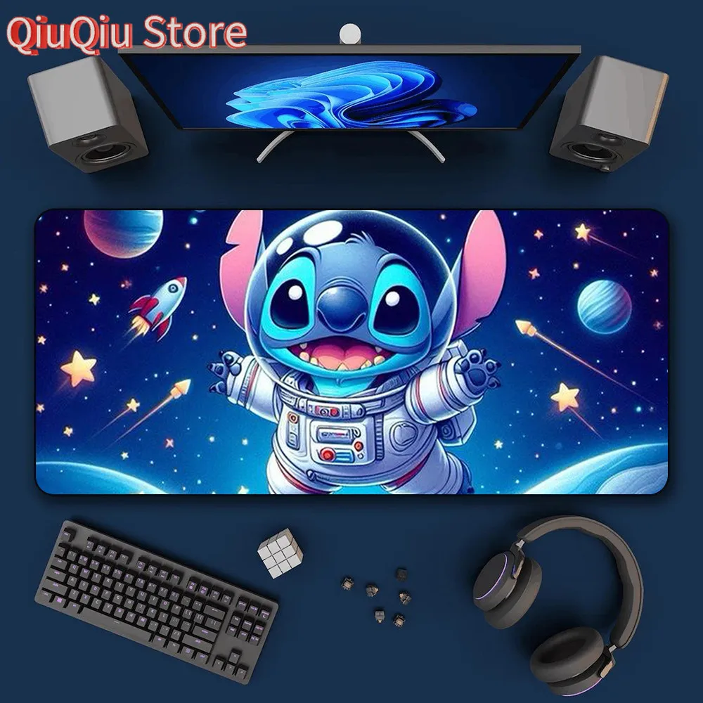 لطيف أنيمي زوجين غرزة ماوس HD الطباعة ألعاب الكمبيوتر قفل حافة عدم الانزلاق ماوس الوسادة XXL90x40 سنتيمتر لوحة المفاتيح الكمبيوتر وسادة للمكتب