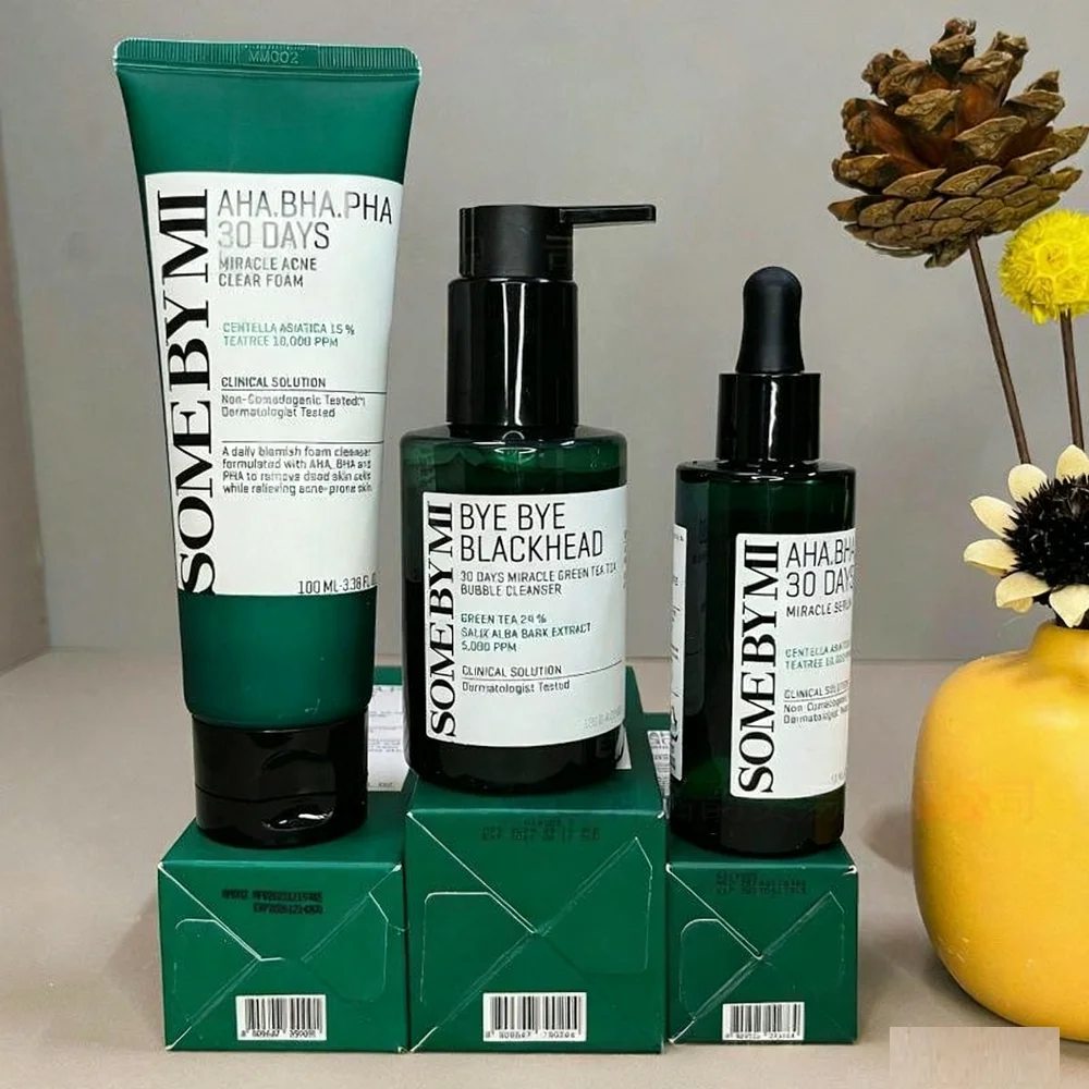 SOMEBYMI Shabomi Tea Tree Triac esencia de ácido AHA BHA PHA 30 días tóner milagroso Retinol crema para ojos aceite de miel acné crema facial para la piel