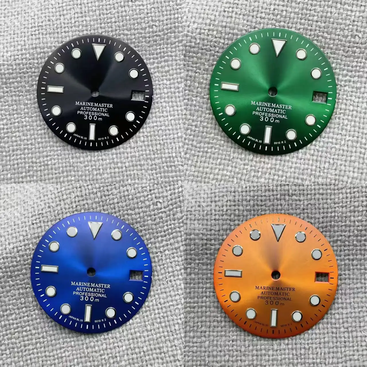 

28.5mm NH35 dial / NH36 dial green luminous original mechanical watch S dial single calendar for seiko mod