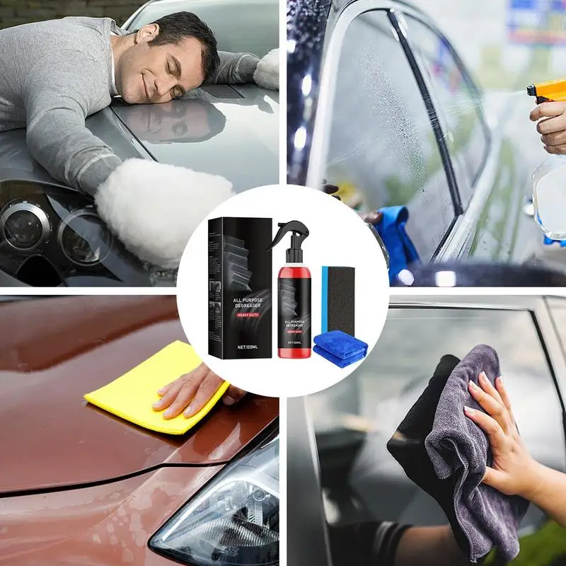 Car Degreaser Car Cleaner Coating Spray 120ml Car Exterior Cleaner For Trucks Cars Car Coating Agent Automotive Cleaner Coating