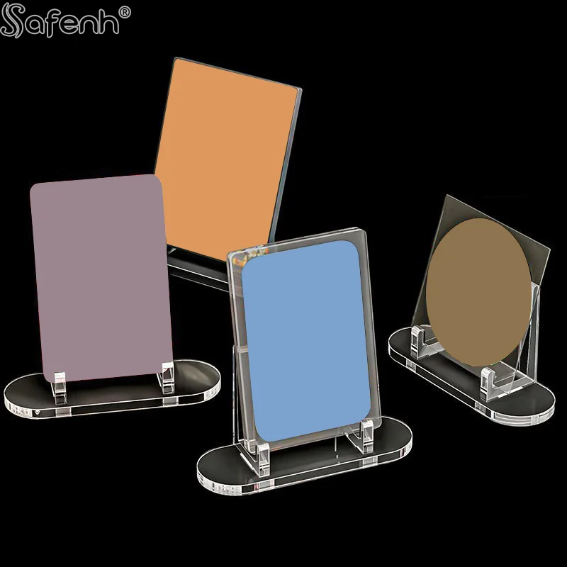 10pcs/Pack  Badge display stand Acrylic Clear Stand Acrylic Easel Display Stand Multi-functional Display Stand For Plate Cards