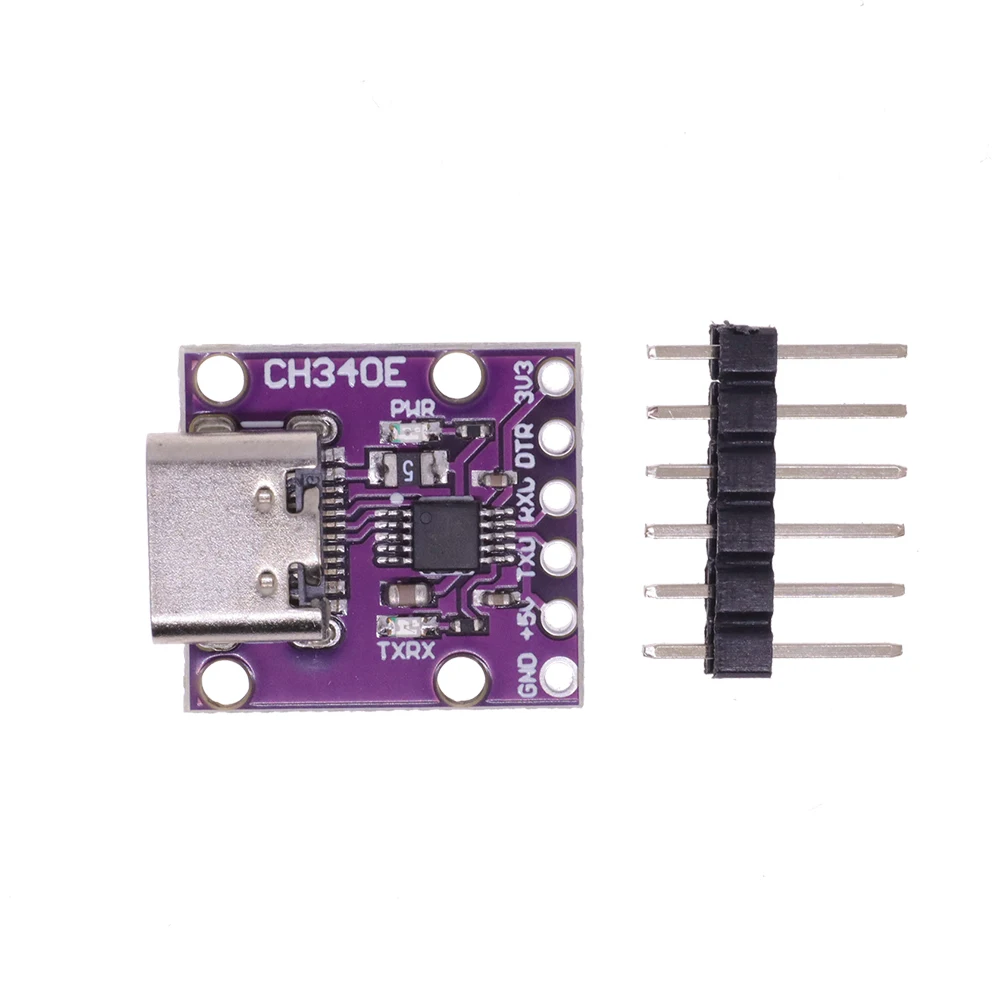 1 sztuk CH340E MSOP10 USB na TTL konwerter szeregowy, 5V/3.3V alternatywny moduł CH340G TYPE-C interfejs dla Arduino Pro Mini