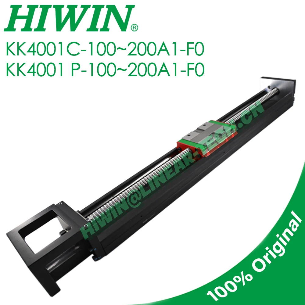 

Оригинальный модуль HIWIN KK40, одноосевой шариковый винт робота KK4001C KK4001P, линейные Фазы скольжения, высокая точность, жесткость 100 150 200 м