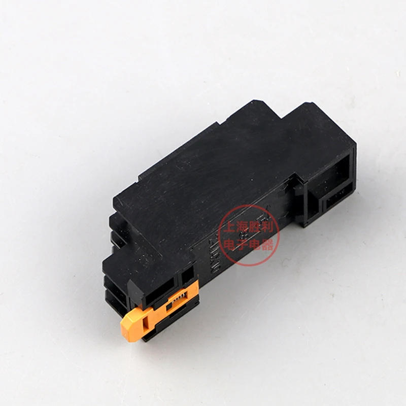 P58 8 Pin Terminal Relay Socket Base Black for PTF08A PTF08A-E Power Electromagnetic relay Base DIN rail mounted