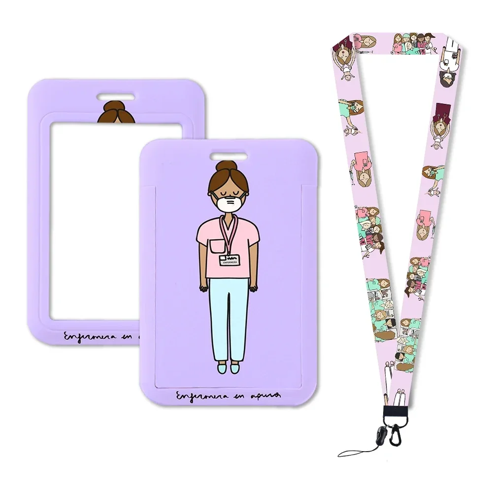 Porte-cartes rétractable pour médecin et infirmière, clip à bobine, badge d'affaires horizontal, travailleur hospitalier, crédit à suspendre