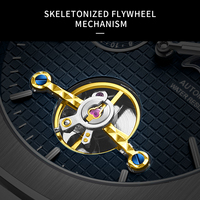 2025 LIGE New Luxury Tourbillon Mechanical Watches For Men Multifunctional Chronograph Moon phase Automatic Date Week Wristwatch