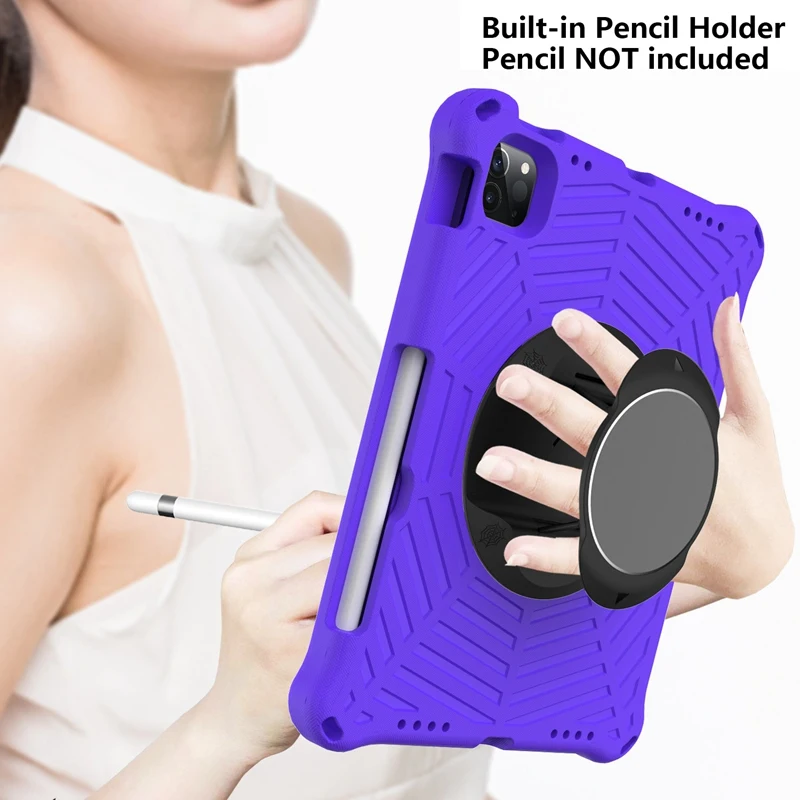 Capa Anti-Gota Infantil com Alça de Ombro, Slot para Caneta, iPad Pro, 11 ", 2020, 2021