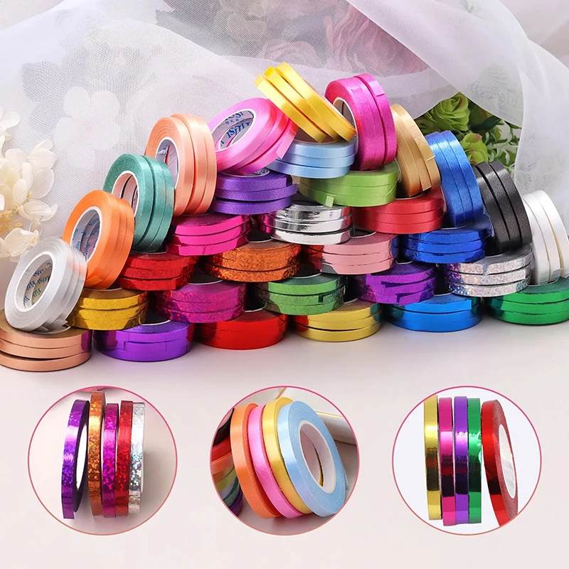 10Meter/Roll 5mm Balloon Ribbon Party Birthday Wedding Accessories Laser Balloon Chain Satin Ribbons Craft DIY Party Decoration