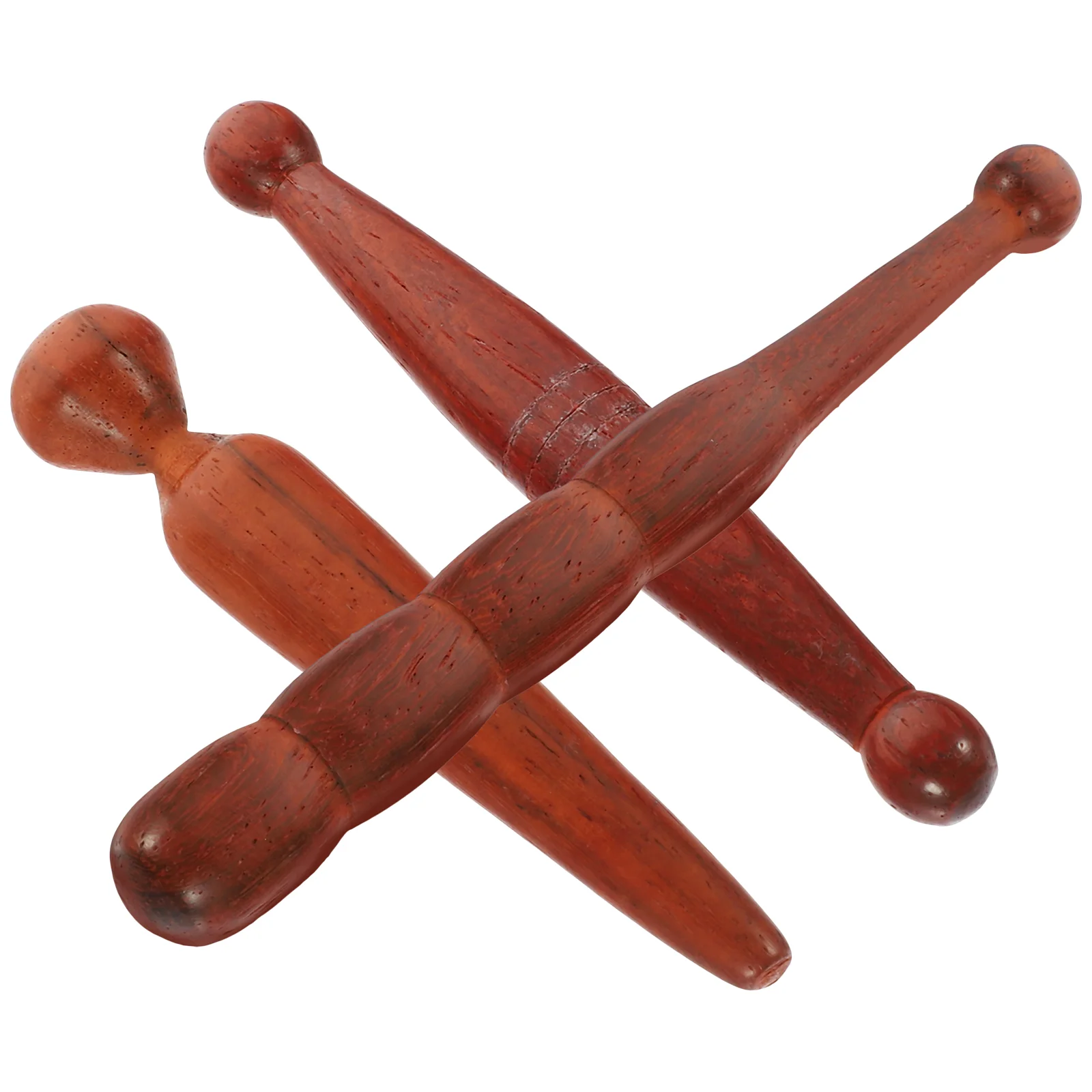 3 Pcs Foot Massage Stick Wooden Sticks Acupressure Tool Reflexology Tools Massager Massgae Red Pear Rod
