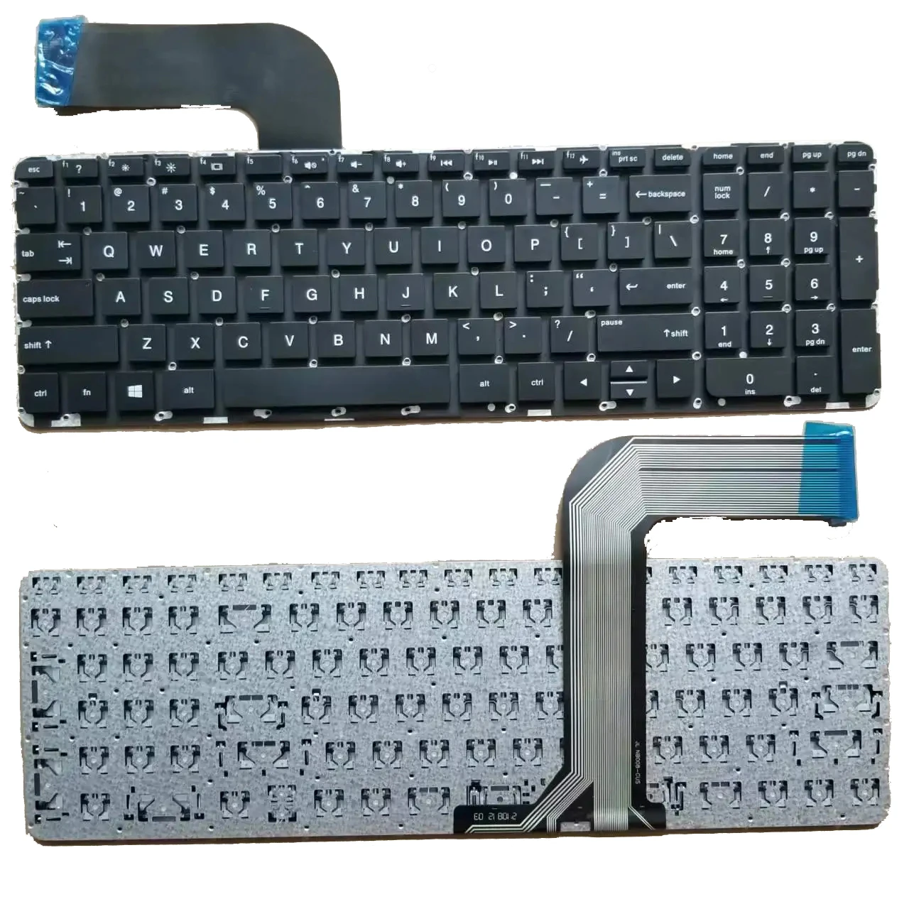 New US Russian French Thai Keyboard For HP Pavilion 15P 15-P 15-P000 17P 17-P 17F 17-F Series Black Without Frame RU FR TI