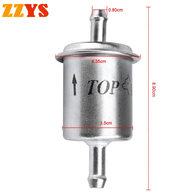 2pc 8mm Motorcycle EFI cup Fuel Filter Fuel Pressure Regulator ATV Off Road Petrol Gas Gasoline Liquid Oil Cup