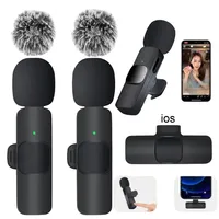 Wireless Lavalier Microphone Audio Recording Mini Replaceable Windproof Wool Microphone for iPhone16 Shoot vlog YouTube