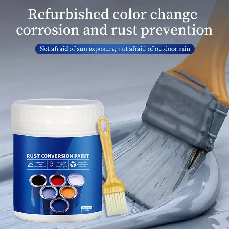 

Rust Prevention Paint For Metal Weather Resistant Metal Rust Converter Rust Preventive Paint User-Friendly Rust Remover For