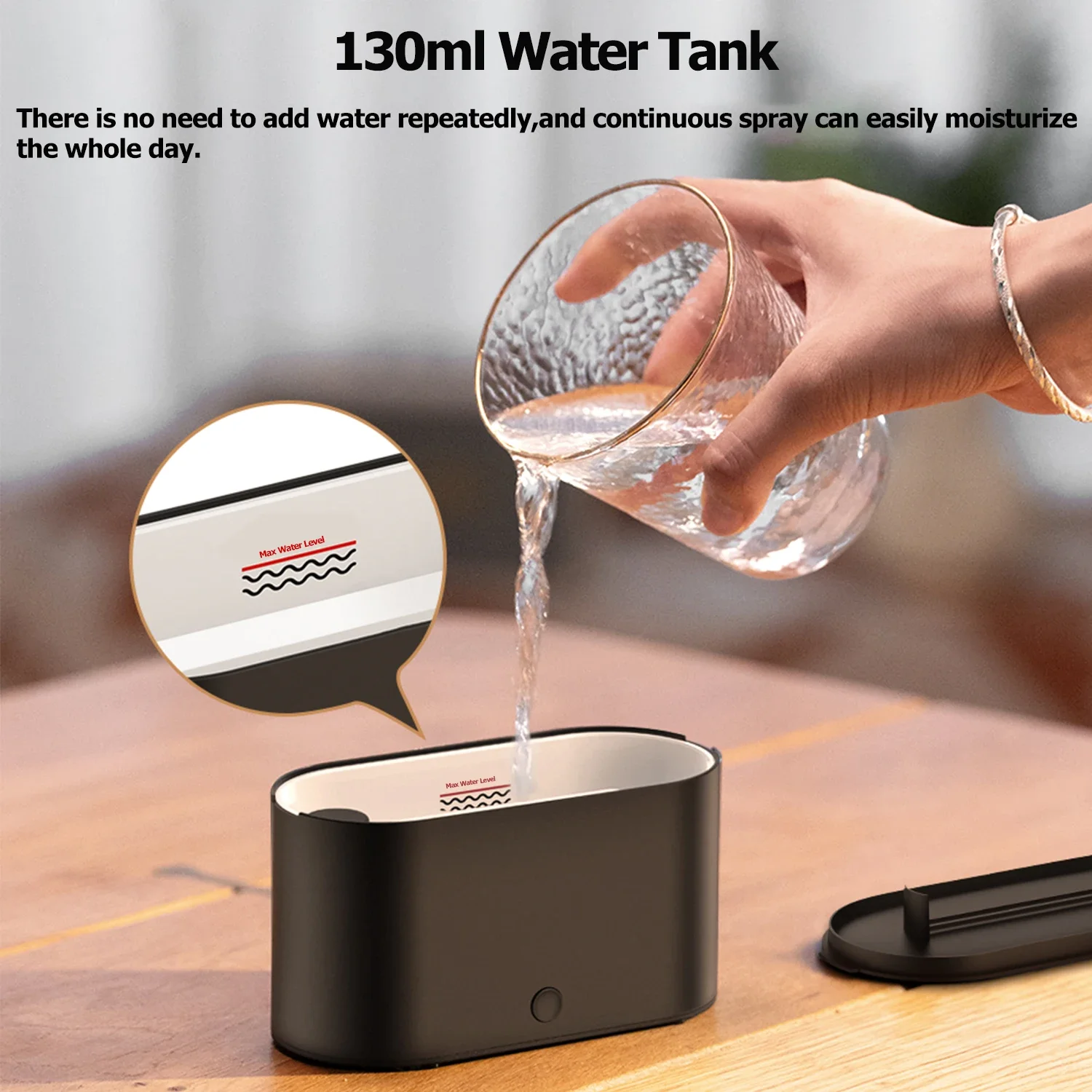 Mini Colorful Flame Air Humidifier Aromatherapy Essential  Aroma Diffuser Oil Diffuser with Auto Off for Home Bedroom Offic