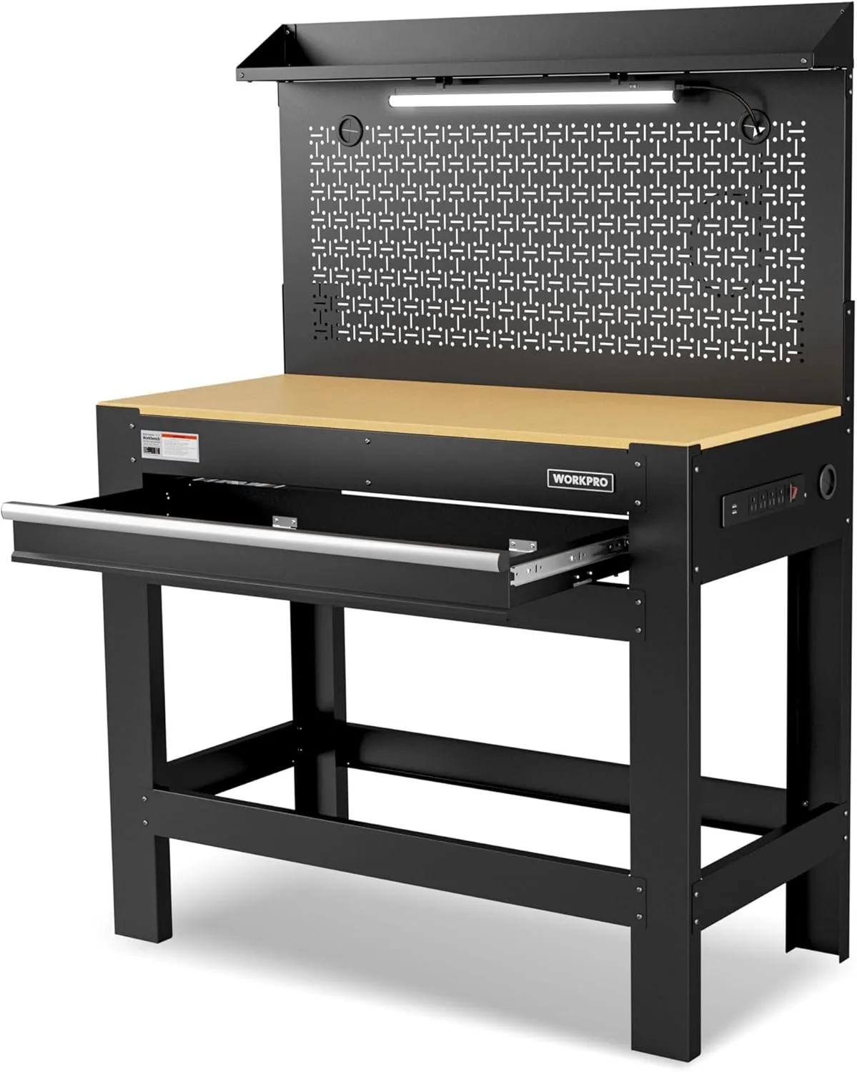 45" Heavy-Duty Workbench with Storage 800 LBS Work Bench For Garage