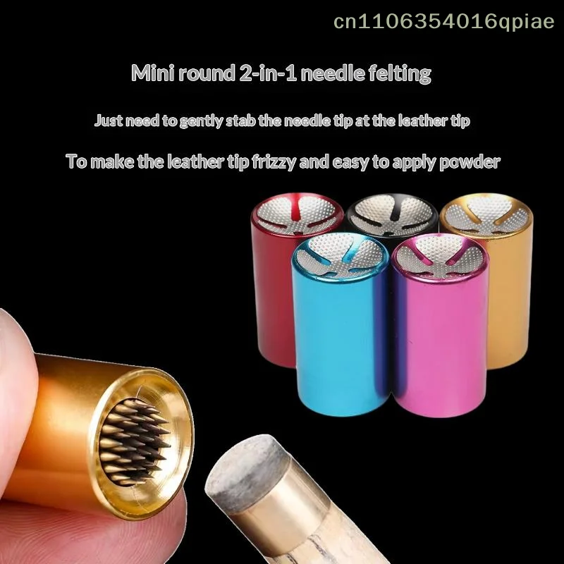 2 In 1 Billiard Cue Tip Repair Shaper Aluminum Snooker Billiard Pool Cue Tip Shaper Burnisher File Repair Tool Billiards Accesso