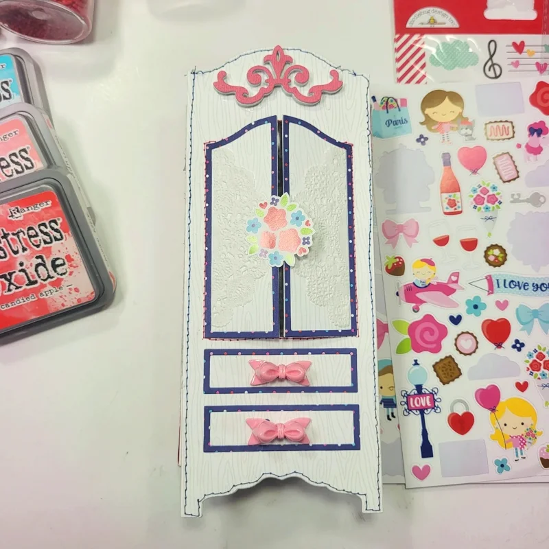 Wardrobe label mold set Metal Cutting Dies for DIY Scrapbooking Album Paper Cards Decorative Crafts Embossing Die Cuts