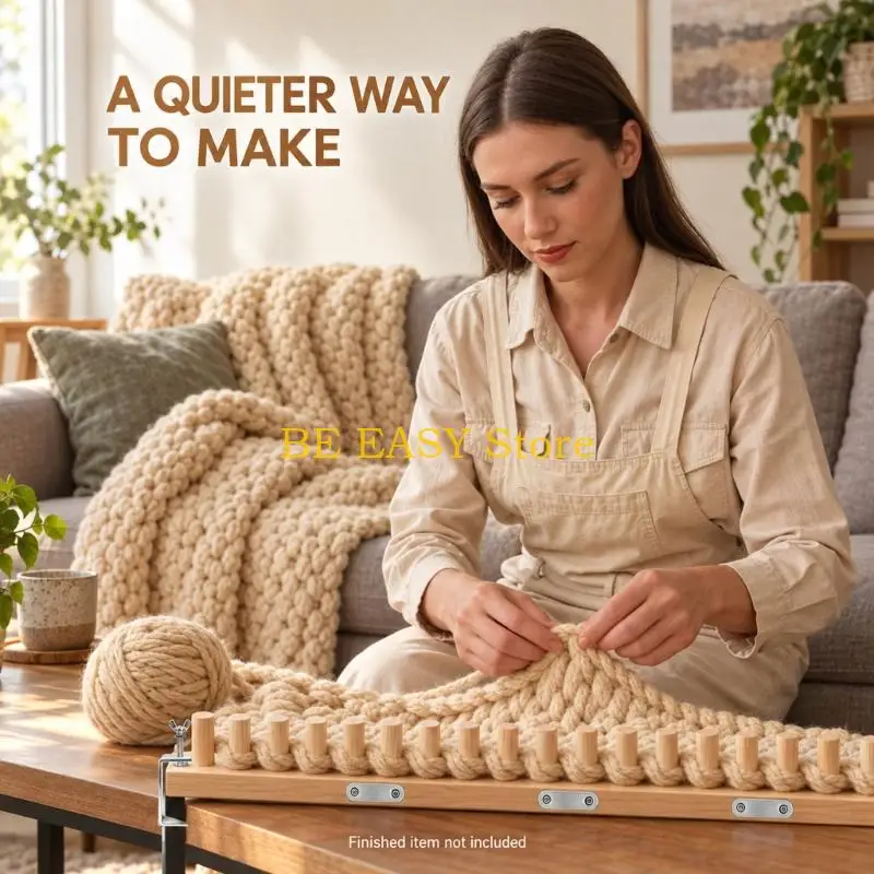E28F Configurable Blanket Weaving Frame Set for Tapestry and Yarns Throws
