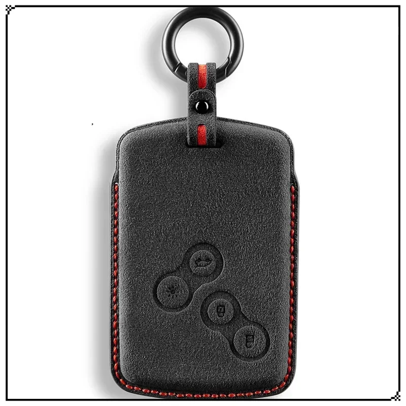 

For Renault CAPTUR/Kadjar Alcantara Fur Key Case Remote Control Key Case Auto Supplies Unisex Simple Atmosphere New