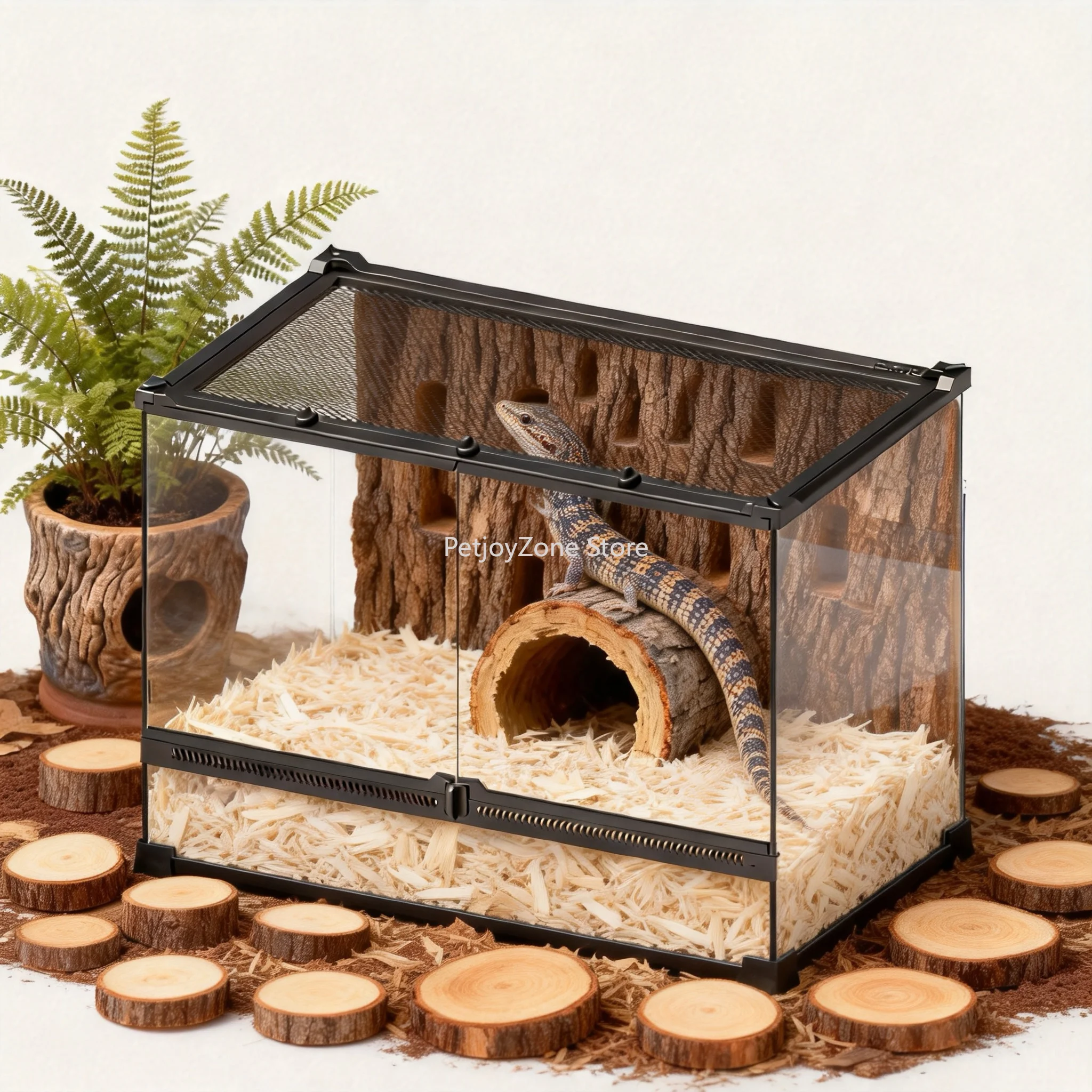 

Tempered Glass Double Door Rainforest Terrarium Various Sizes Exotic Pet Habitat Durable