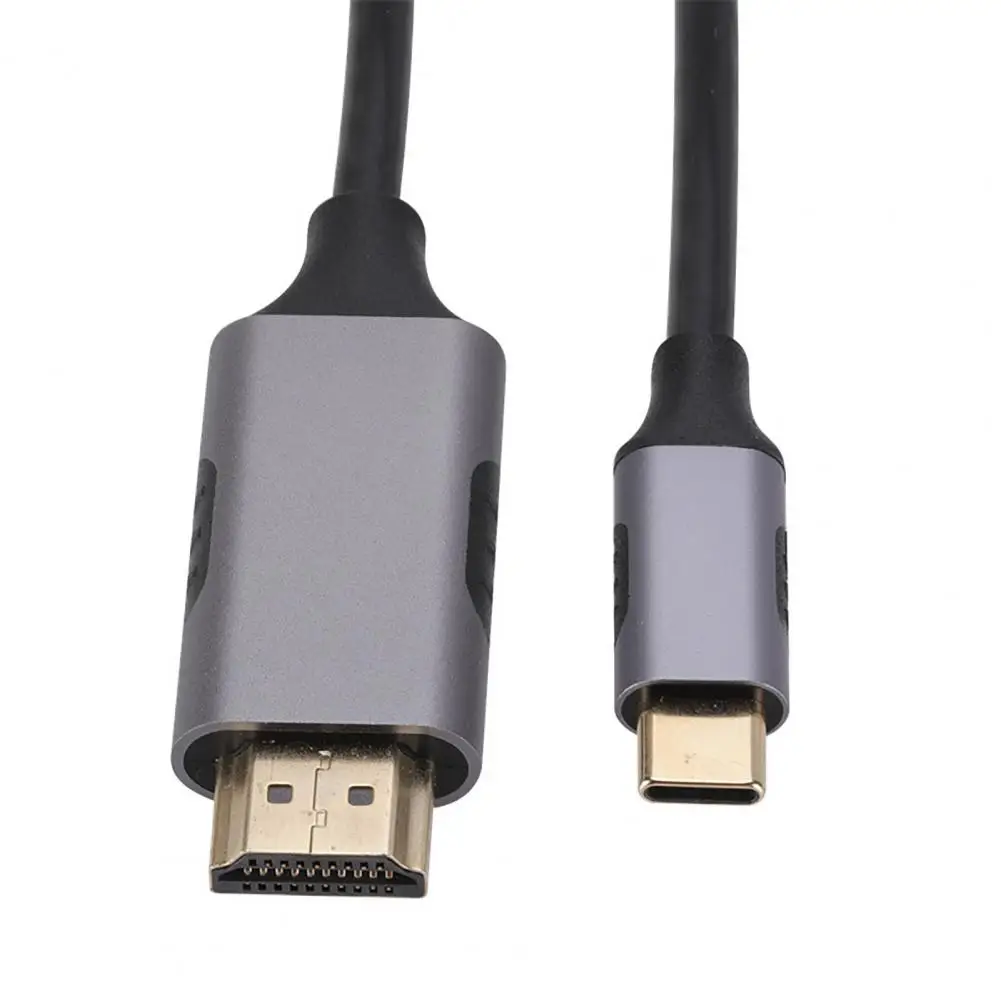 Flexible Type-c to Hdmi-compatible Cable High Resolution Type-c to Hdmi-compatible Adapter Cable for Phone Laptop for Streaming