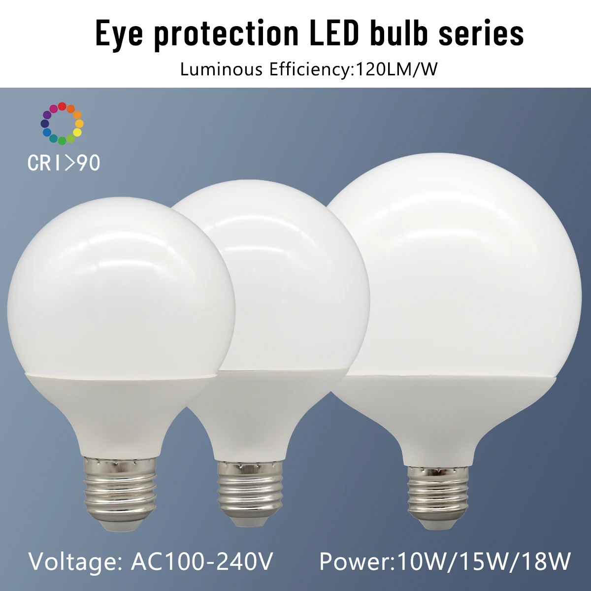 

2-6 шт. большая светодиодная лампа E27 Global Light 10 Вт 15 Вт 18 Вт AC100-240 В G80 G95 G120 энергосберегающая лампа Lampada ампула светодиодная лампа косметические лампы