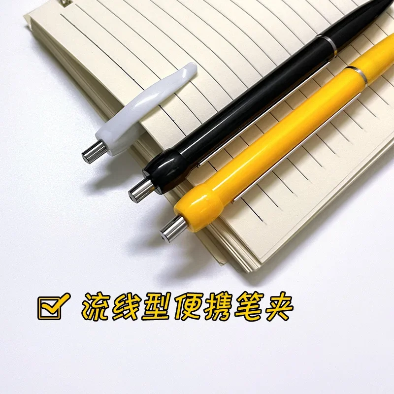 10PCS Custom Advertisement Pull-up Pens Multi-colour Student Brush Strip Pens Automatic Retractable Ball-point Pens