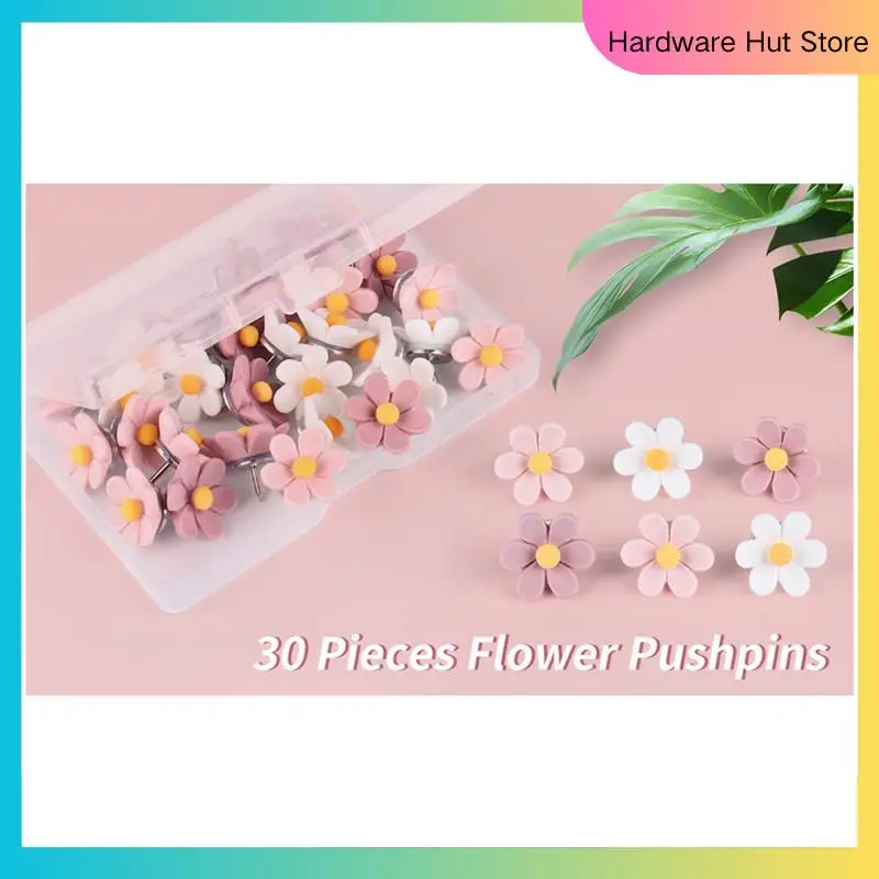 

Flower Push Pin Cork Notice Board Thumb Tacks Drawing Pin Chart Pins For Office Notice Bulletin Board-Y31A