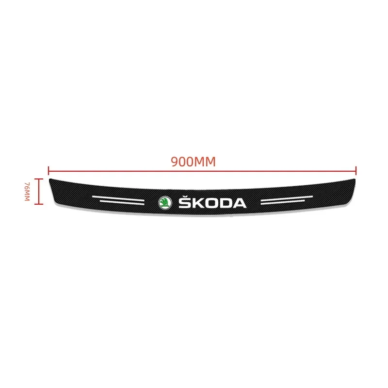 Car trunk scratch strip, trunk protection collision strip For Skoda Octavia 1 2 3 A4 A5 A7 A8 MK1 MK2 Kodiaq Superb 3 Karoq