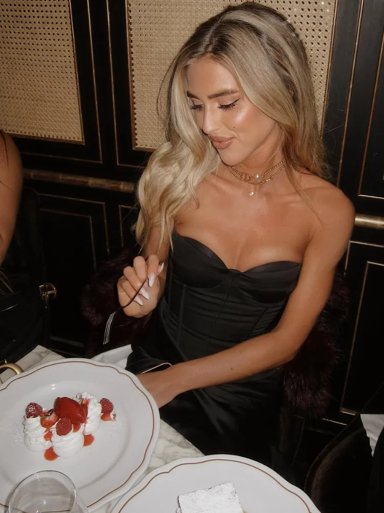 Robe Corsets sans bretelles, couleur unie, épaules dénudées, Sexy, élégante, taille haute, dos nu, Robe de soirée pour dames, 2026