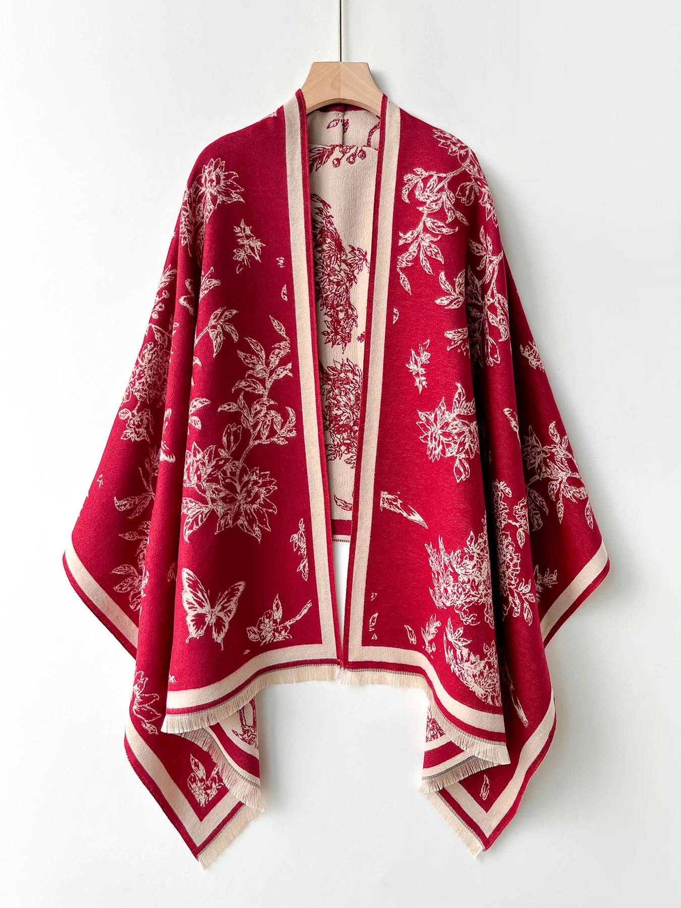 شتاء دافئ الكشمير وشاح للنساء المطرزة الباشمينا بطانية شال سميك التفاف المألوف الرقبة أدفأ Bufanda Echarpe #4