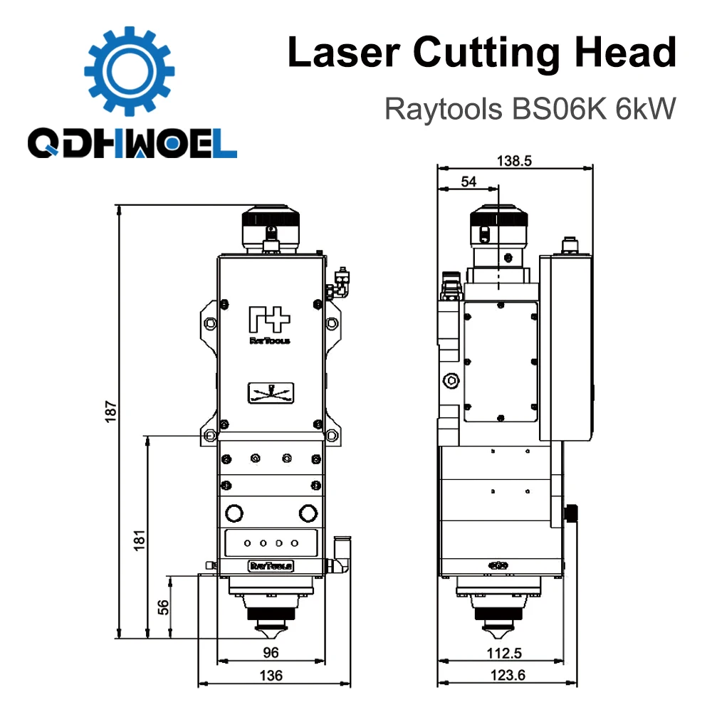 Raytools Empower   BS06K  Fiber Laser Cutting Head for Fiber Laser CNC Laser Cutting Machine