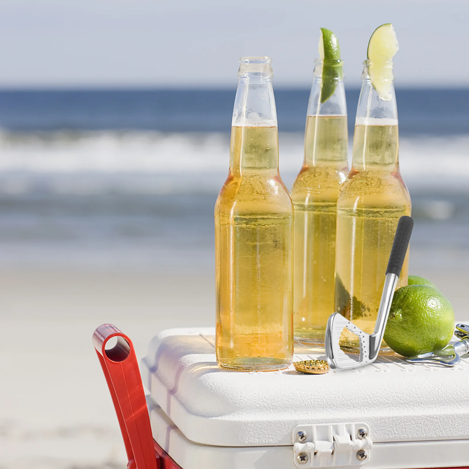 

Creative Golf Shaft Shaped Bottle Opener Sturdy Alloy Material Lightweight Beer Opener for Bar Camping Travel Gift Idea